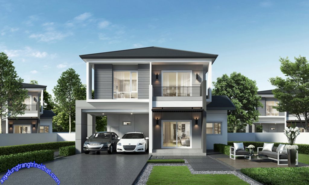 Mẫu Thiết Kế Biệt Thự Hiện Đại 4 Phòng Ngủ
