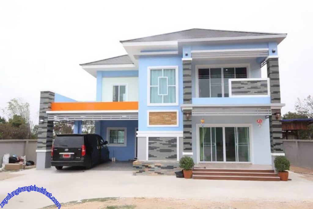 Mẫu Biệt Thự 2 Tầng Hiện Đại Đơn Giản
